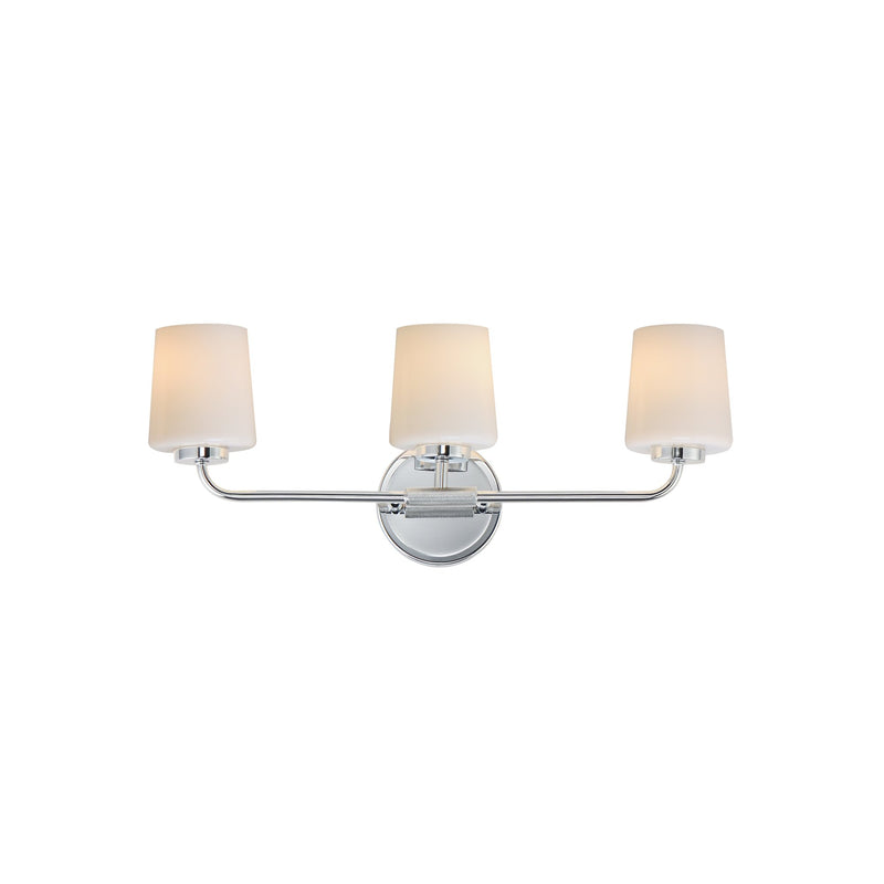 Durham 3 Light Bath Vanity in Polished Chrome