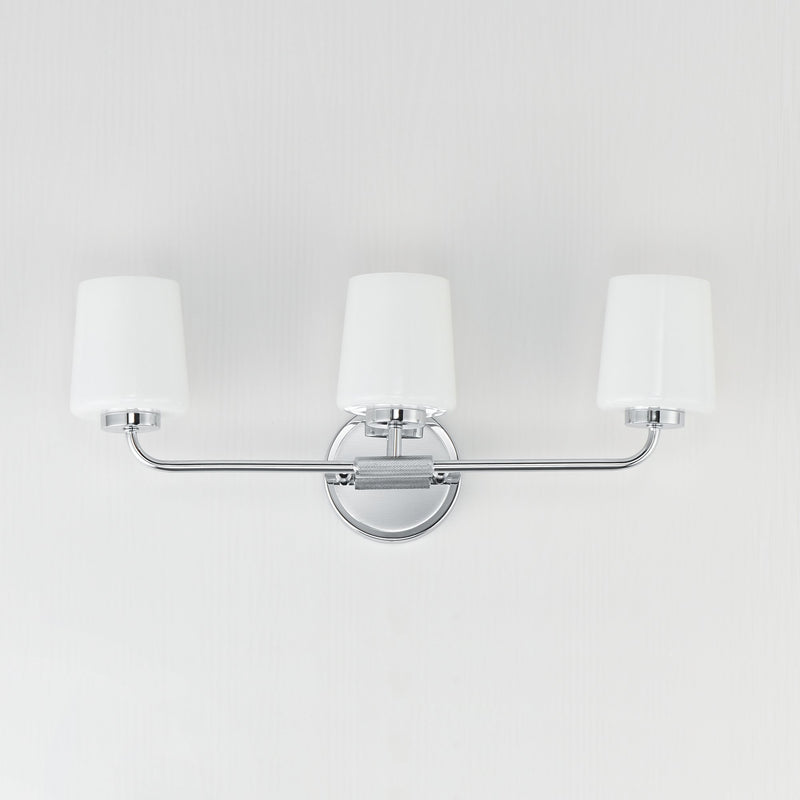 Durham 3 Light Bath Vanity in Polished Chrome