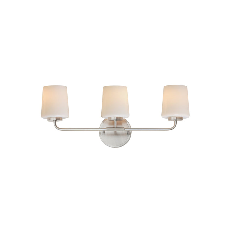 Durham 3 Light Bath Vanity in Satin Nickel