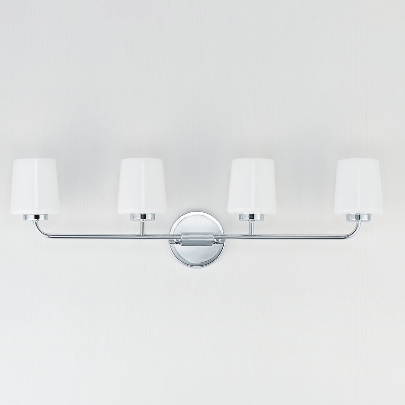 Durham 4 Light Bath Vanity in Polished Chrome