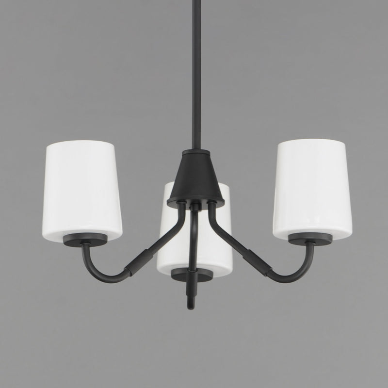 Durham 3 Light Chandelier in Black