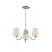 Durham 3 Light Chandelier in Polished Chrome