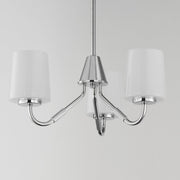 Durham 3 Light Chandelier in Polished Chrome