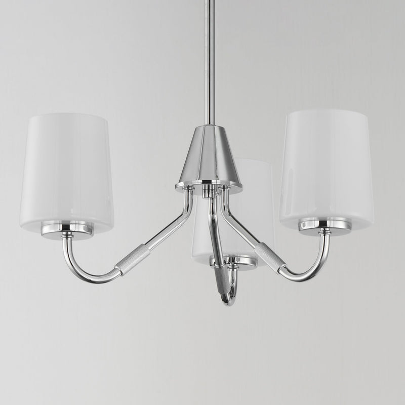 Durham 3 Light Chandelier in Polished Chrome