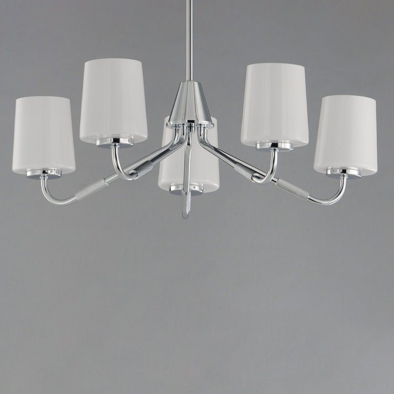 Durham 5 Light Chandelier in Polished Chrome