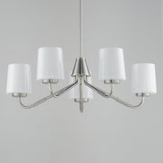 Durham 5 Light Chandelier in Satin Nickel