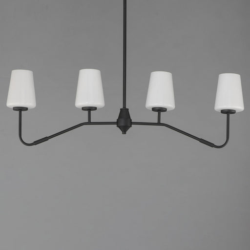 Durham 4 Light Linear Chandelier in Black