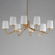 Durham 8 Light Chandelier in Natural Aged Brass