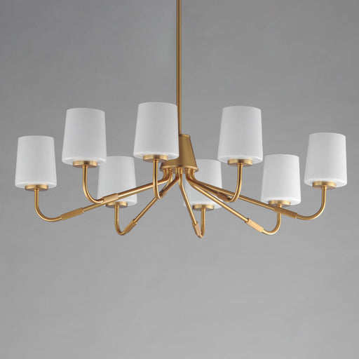 Durham 8 Light Chandelier in Natural Aged Brass
