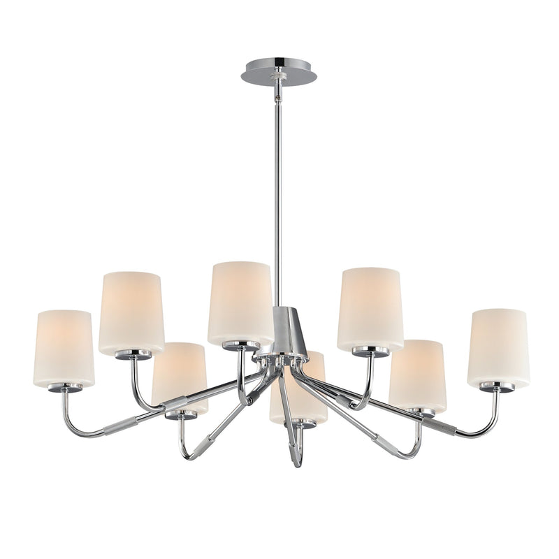 Durham 8 Light Chandelier in Polished Chrome