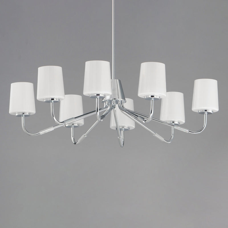 Durham 8 Light Chandelier in Polished Chrome