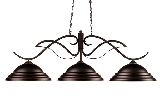 Phoenix 3 Light 54.75" Billiard in Bronze