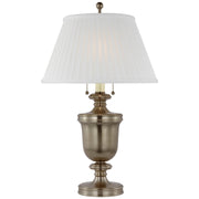 Classical Urn Medium 2-Light Table Lamp in Antique Nickel