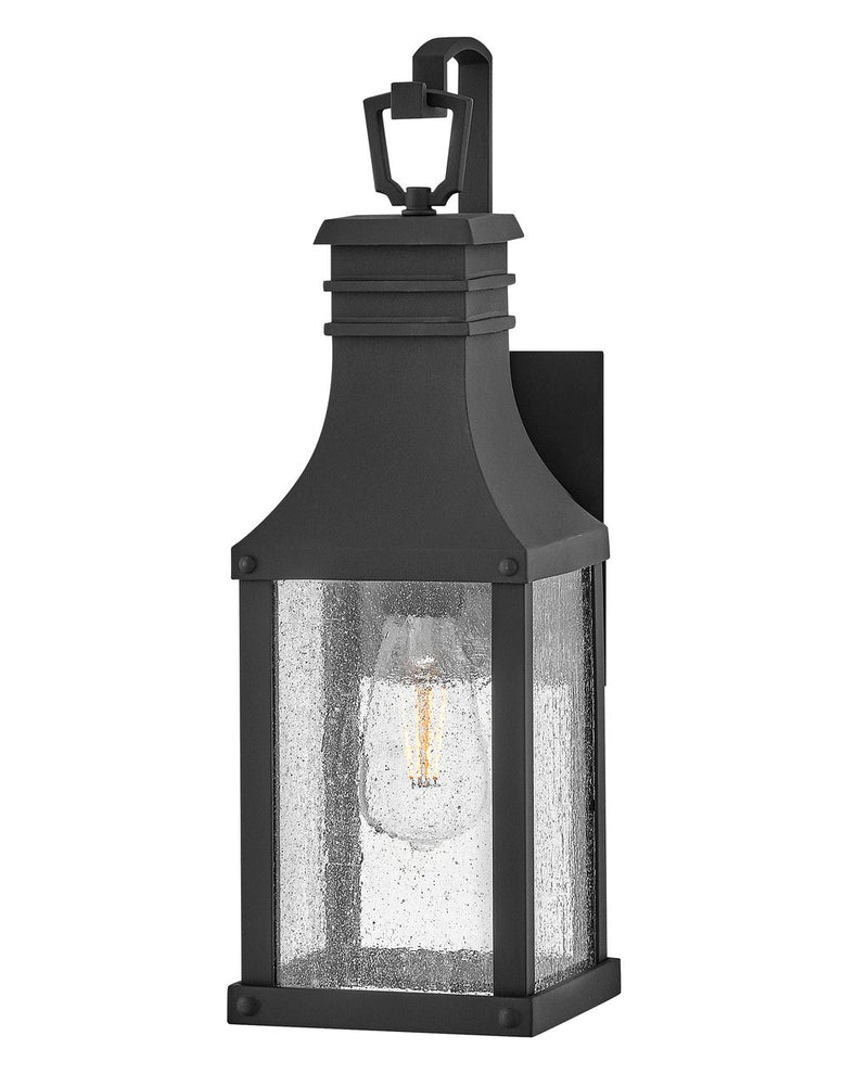 Beacon Hill Small Outdoor Wall Lantern in Museum Black
