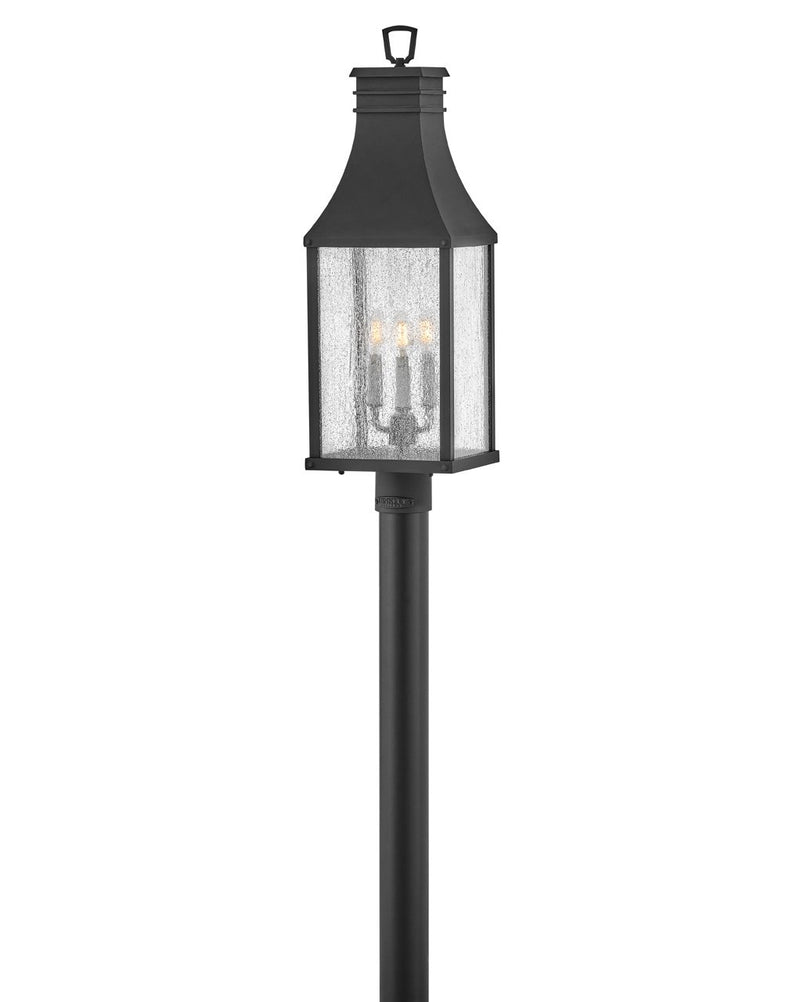 Beacon Hill 3-Light Outdoor Post Light in Museum Black