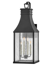 Beacon Hill Extra Large 4-Light Outdoor Wall Lantern in Museum Black