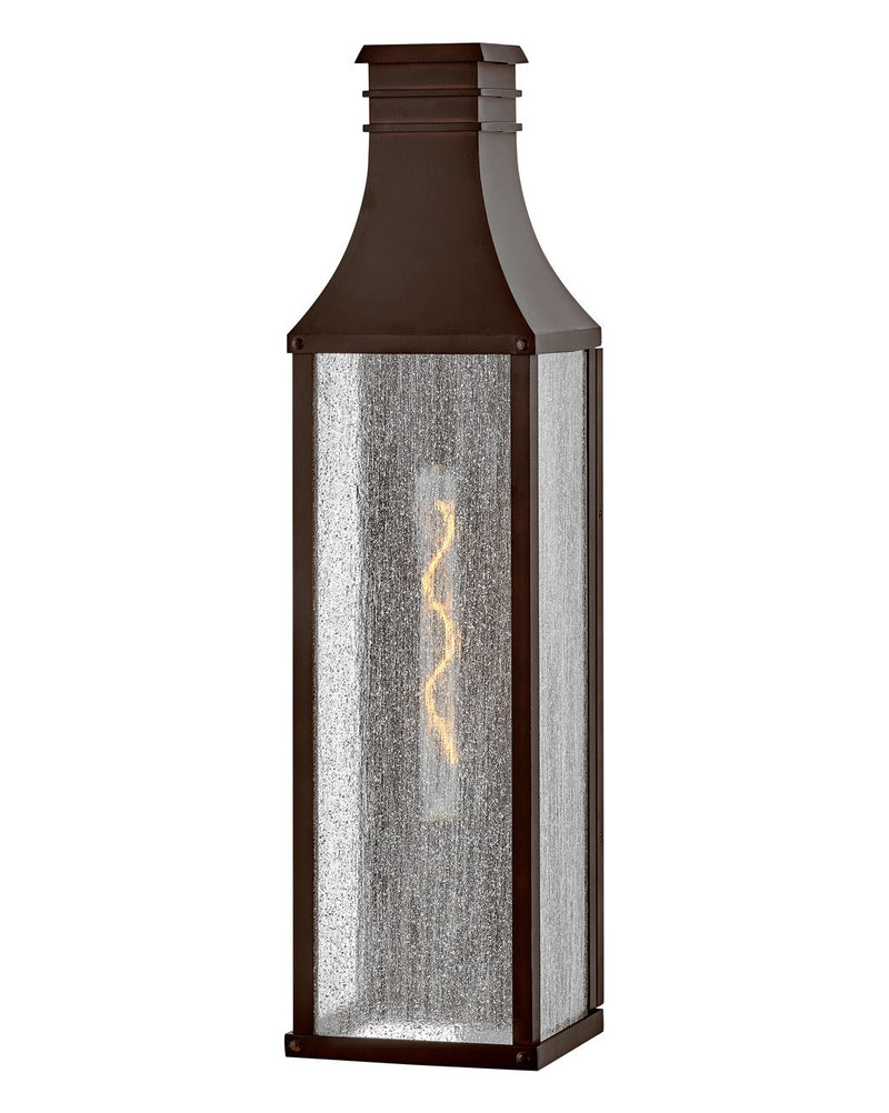 Beacon Hill Large Narrow Outdoor Wall Lantern in Blackened Copper