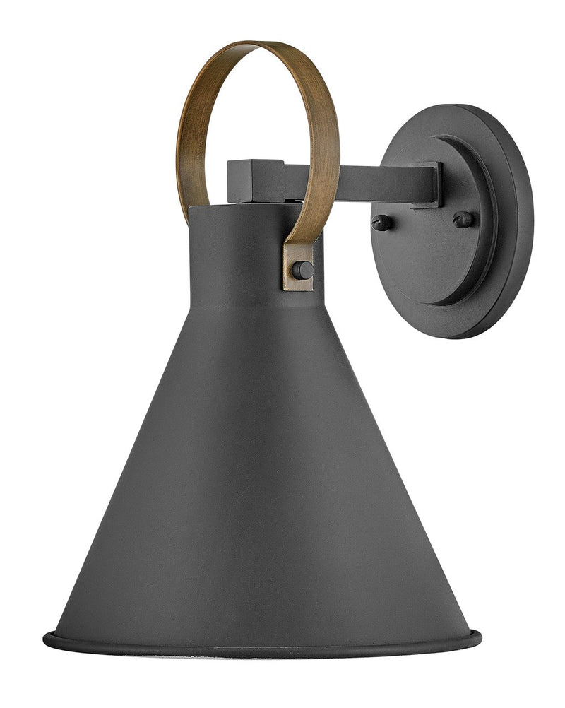 Winnie Small Outdoor Wall Sconce in Museum Black