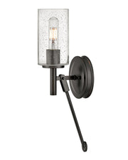 Collier Wall Sconce in Black Oxide