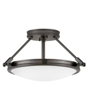 Collier 3-Light Semi-Flush Mount in Black Oxide
