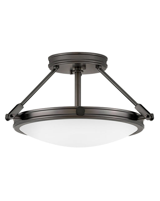Collier 3-Light Semi-Flush Mount in Black Oxide