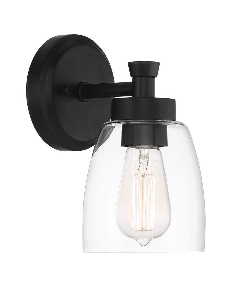 Henning 1 Light 5.13" Sconce in Flat Black