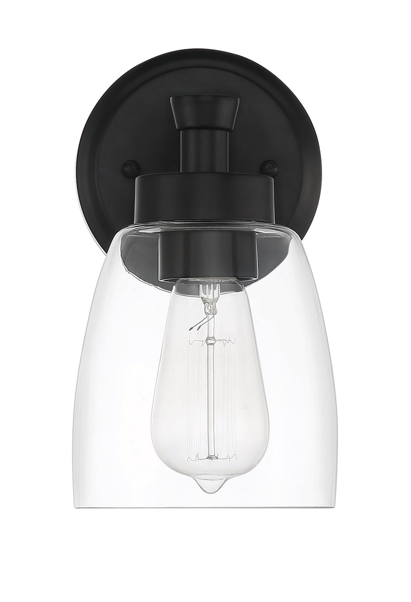 Henning 1 Light 5.13" Sconce in Flat Black