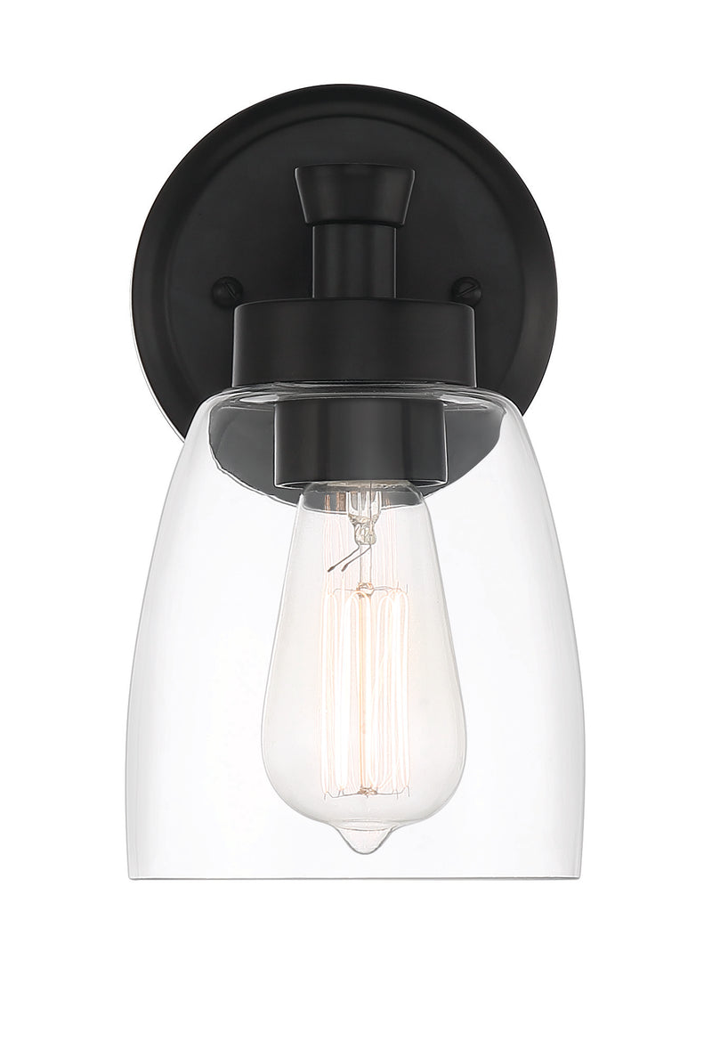 Henning 1 Light 5.13" Sconce in Flat Black