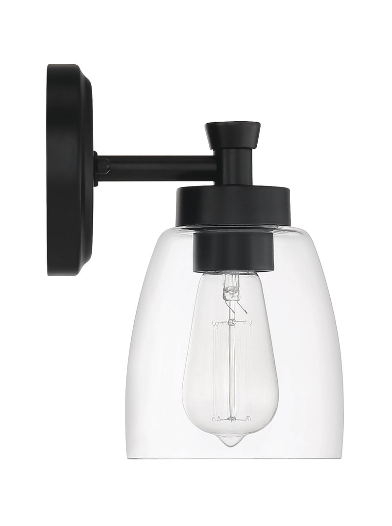 Henning 1 Light 5.13" Sconce in Flat Black
