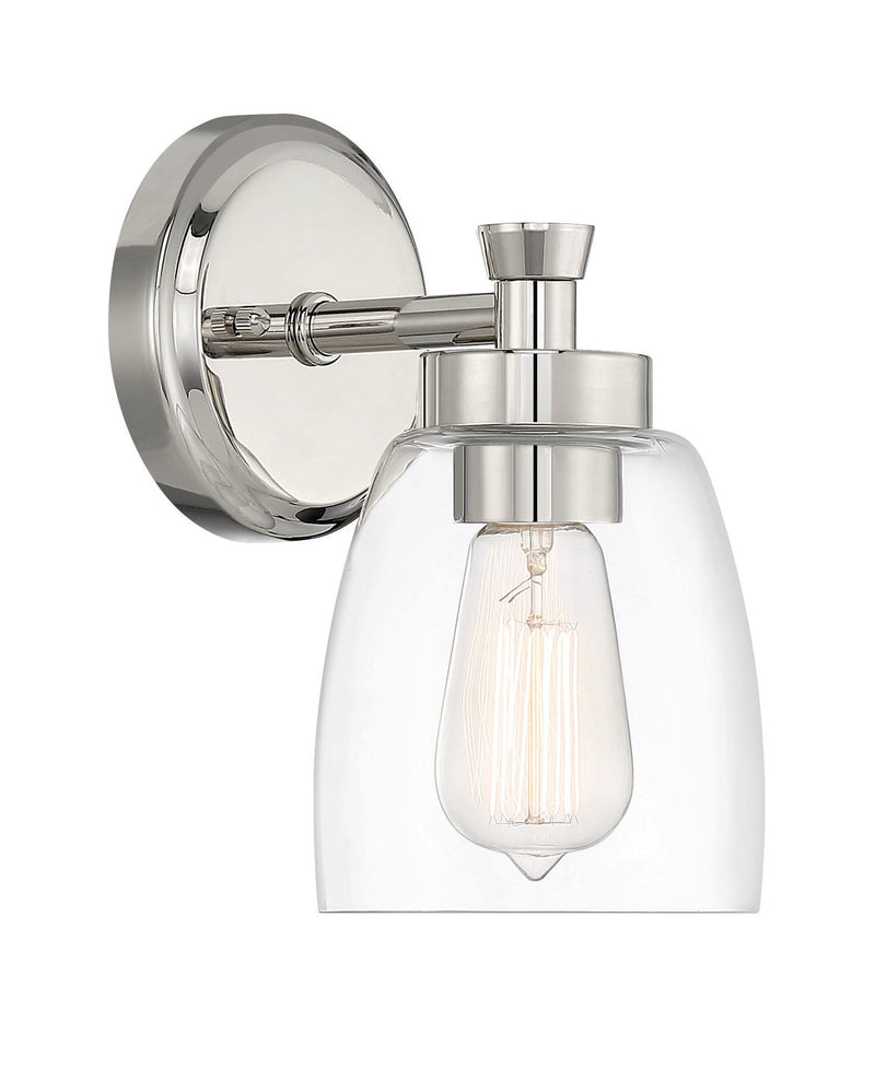 Henning 1 Light 5.13" Sconce in Polished Nickel