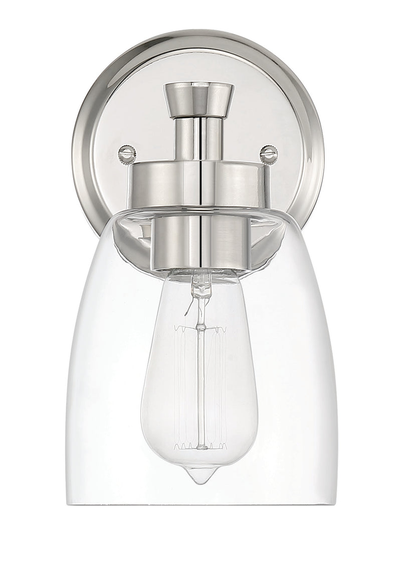 Henning 1 Light 5.13" Sconce in Polished Nickel