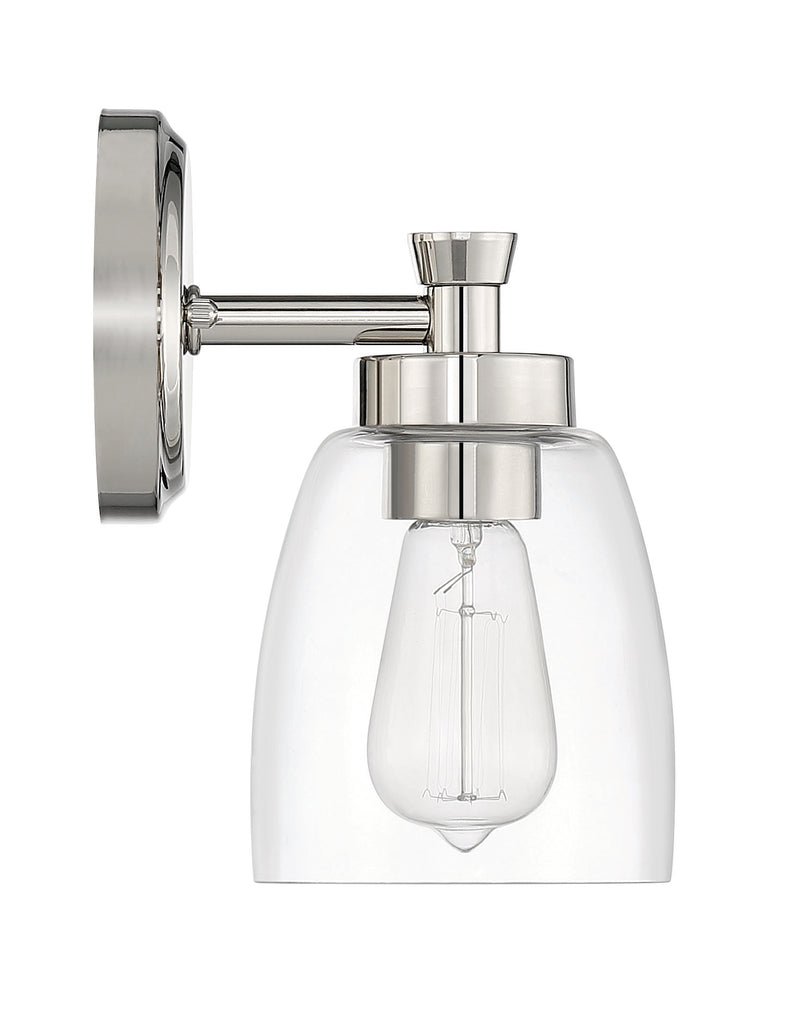 Henning 1 Light 5.13" Sconce in Polished Nickel