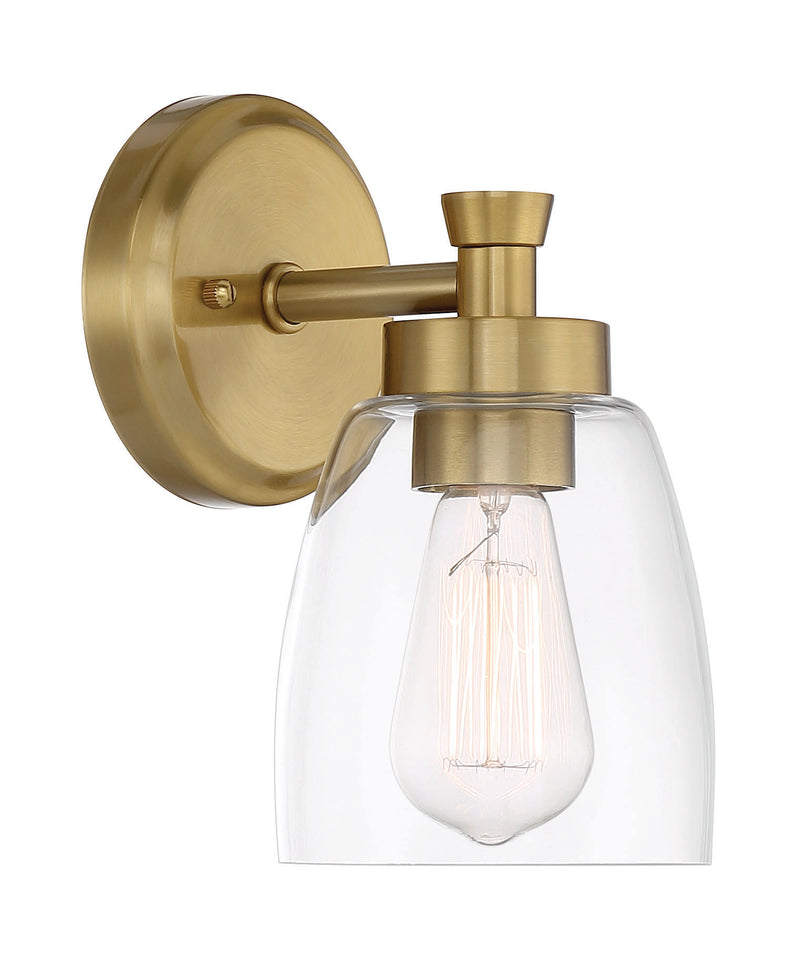 Henning 1 Light 5.13" Sconce in Satin Brass