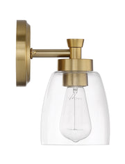 Henning 1 Light 5.13" Sconce in Satin Brass