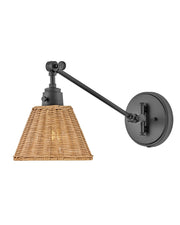 Arti 10.25" Swing Arm Wall Lamp in Black
