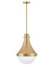 Oliver Medium Pendant in Bright Brass