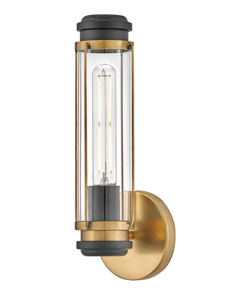 Masthead Bath Sconce in Heritage Brass