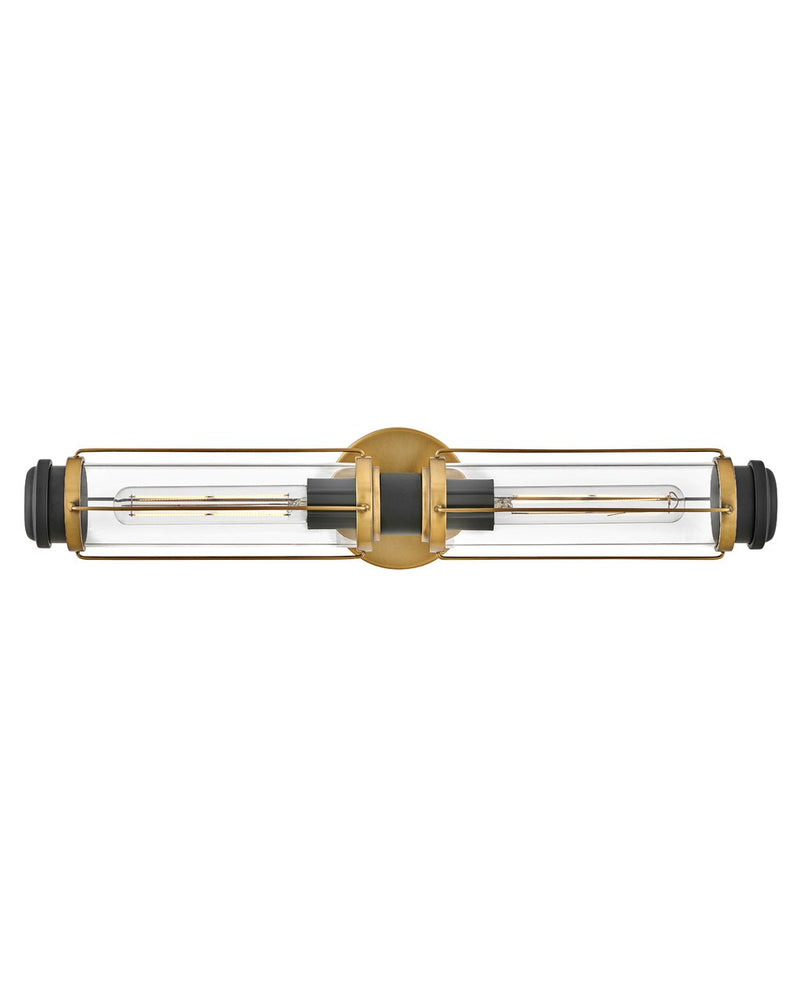 Masthead 2-Light Bath Vanity Light in Heritage Brass