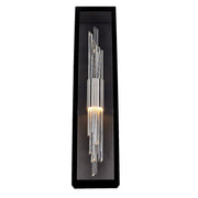 Lucca Esterno Outdoor Wall Sconce in Matte Black
