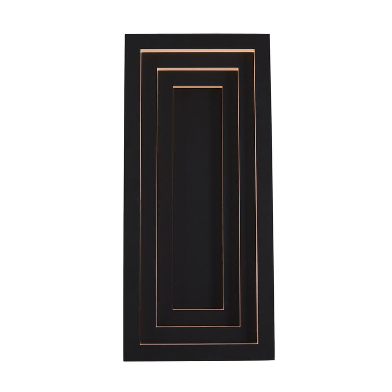 Chrysler Small Outdoor Wall Sconce in Matte Black