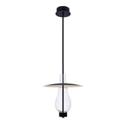 Hugo LED Pendant in Matte Black