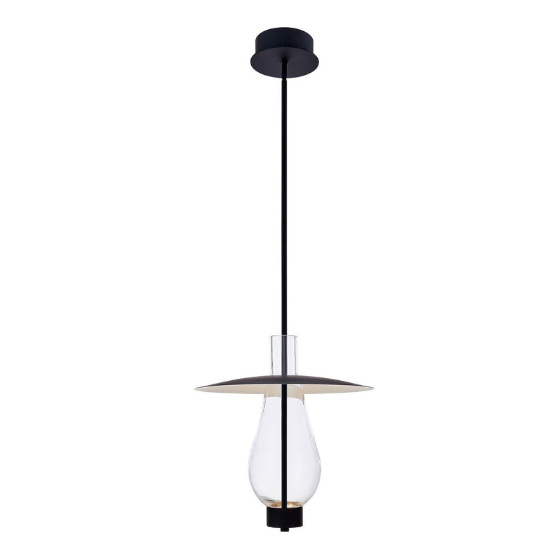 Hugo LED Pendant in Matte Black