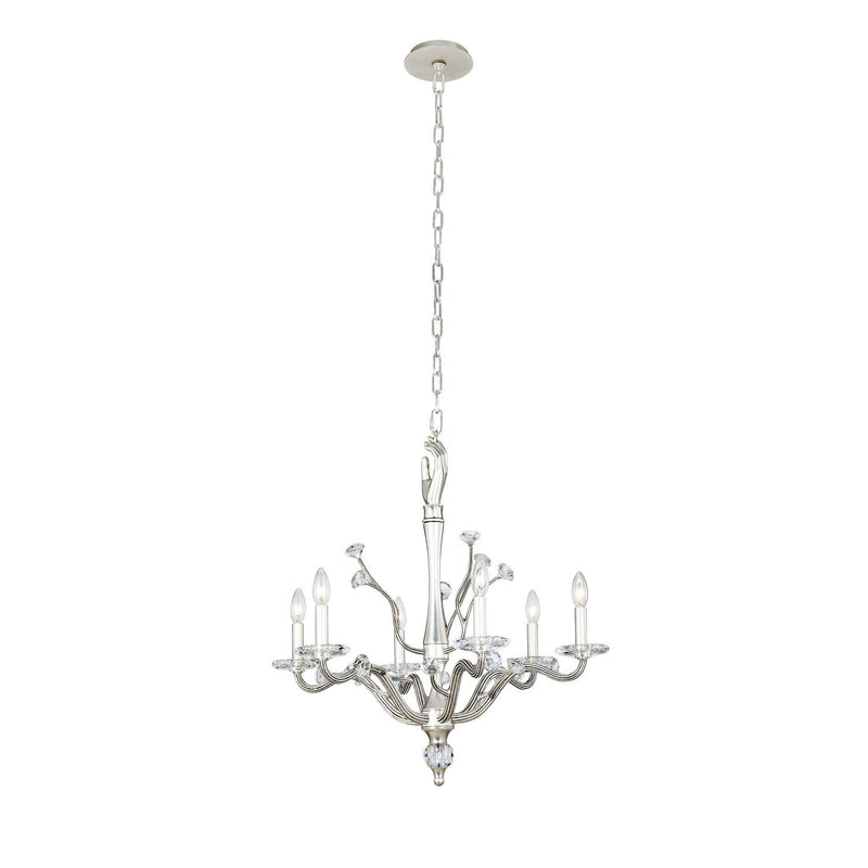 Venus 6-Light Chandelier in Pewter