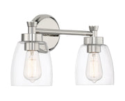 Henning 2 Light 15.75" Vanity in Polished Nickel