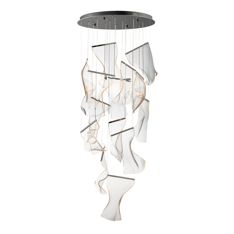 Rinkle LED Pendant in Brushed Gunmetal - Lamps Expo
