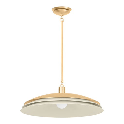 Oneida Pendant in Vintage Gold Leaf / Soft Sand