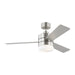 Era LED 44" Ceiling Fan in Brushed Steel