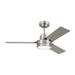 Jovie 44" Ceiling Fan in Brushed Steel