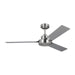 Jovie 52" Ceiling Fan in Brushed Steel