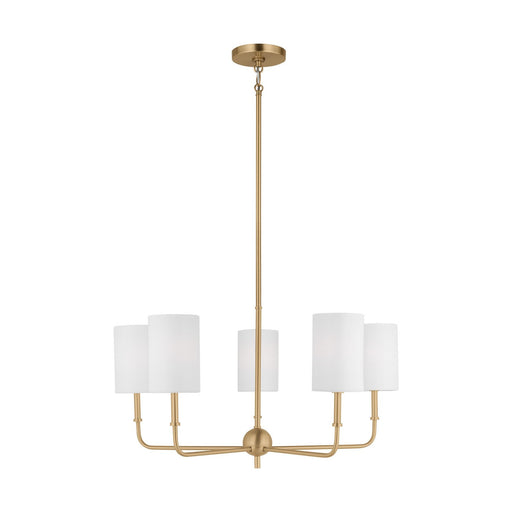 Foxdale 5-Light Chandelier in Satin Brass